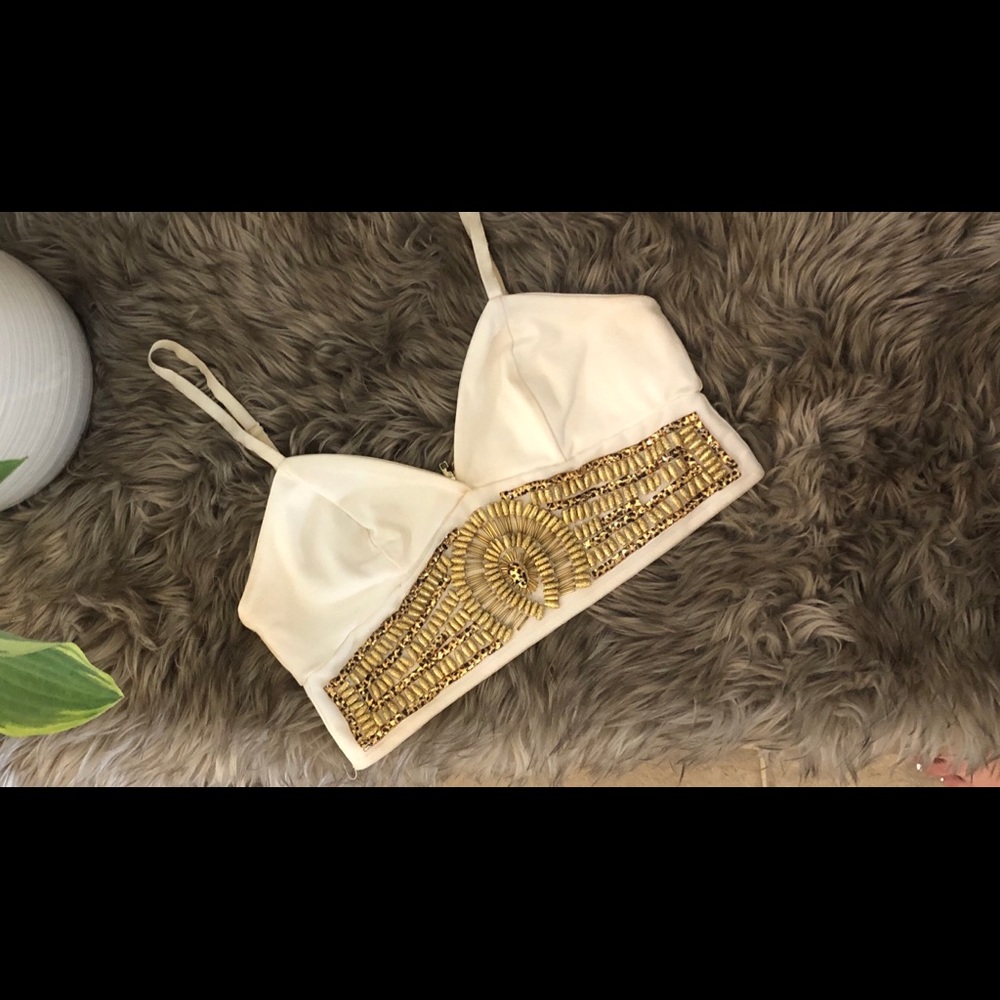 V-neck Cropped Cami Top